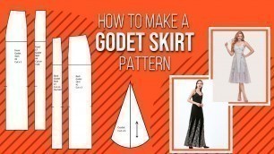 'Pattern For Skirt With Godets | Pattern Drafting | Fashion Design'