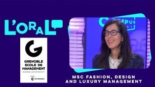 'Découvrez Grenoble Ecole de Management - MSc Fashion, Design and Luxury Management'