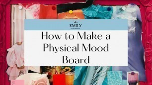 'Watch Me Make a Physical Mood Board | Fashion Design Process'
