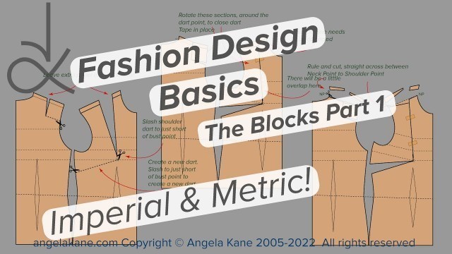 'Fashion Design - You Need  to Understand Blocks!  Part 1'