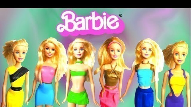 Barbie dolls custom make over fashion show different clothes and bikini