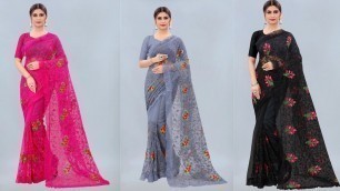 '2023 Saree designs| latest partywear sarees |designers collection'