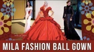 'Russian Designer MILA FASHION ball gown during fashion show at the Embassy of France'