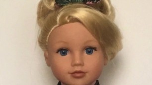 Dressing American Girl doll & 18"" dolls (EDO Girls): HAIRSTYLES CLOSE UP ""New Beginning"" ドール着物