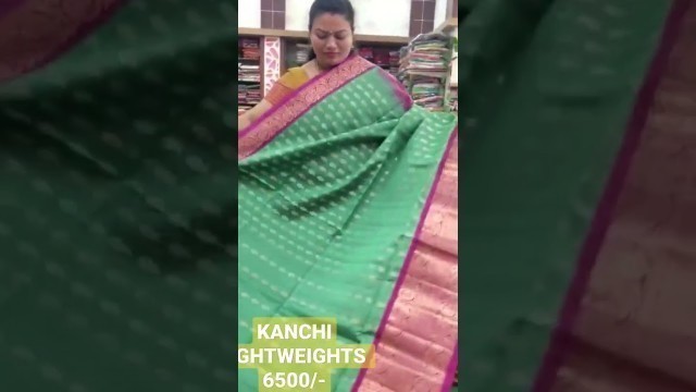 'kanchi pattu light weight # saree#fashion #fashion'