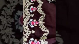 'embroidery saree#fashion #looks'