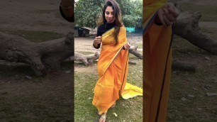 'Bhagalpuri linen saree #fashion #shorts #tiktok #pubgmobile #women #meeshohaul #style #banarasi'