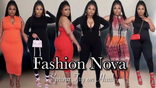'THICC CURVY GIRL FASHION NOVA SPRING/SNATCHED COLLECTION TRY ON HAUL 2022'