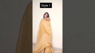 'Shawl styling  #shorts #trending  #ytshorts  #saree #fashion #fashionhacks #viralhacks #fashionhaul'