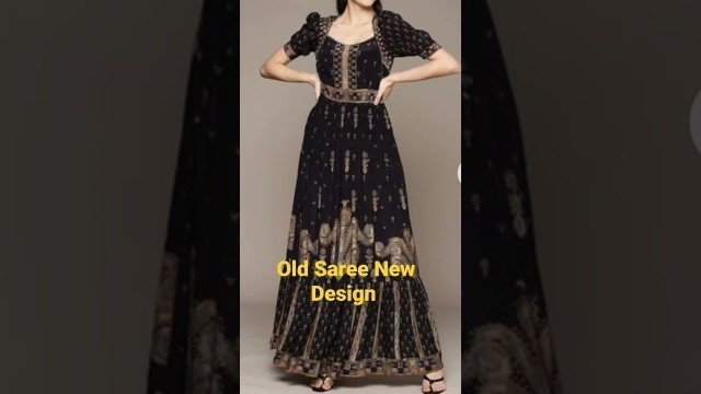 'Latest Design For Wedding Reuse old Saree #fashion #wedding #dressdesign #howto #viralshorts'