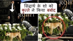 'Dog Crashes Sidharth Malhotra\'s Ramp Walk During \"Rohit Bal Show\"'