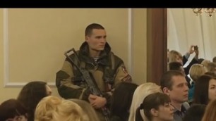 'Ukraine War - Fashion show performed for Russian armed forces in occupied Donetsk Ukraine'