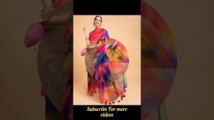 'Meesho Saree Vs Myntra Saree #fashion #shorts #youtubeshorts #saree'