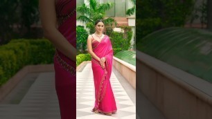 'Kiara advani Beautiful Saree Looks #shorts #saree #fashion'
