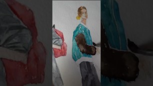 'How to sketch for the fashion project #fashion #artist #watercolor #illustration #painting #sketch'