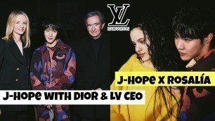 'J-HOPE Louis Vuitton 2023 Paris Fashion Show & meets ROSALÍA'