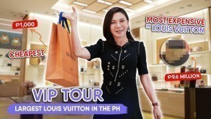 'THE LARGEST LOUIS VUITTON IN PH \"MOST EXPENSIVE & CHEAPEST ITEM REVEALED\" | DR. VICKI BELO'