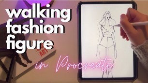 'How To Sketch A Fashion Figure In Procreate / Digital Fashion Illustration'