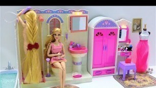 'Barbie Dress Up Barbie Rapunzel Morning Routine From USA Pencilmation'