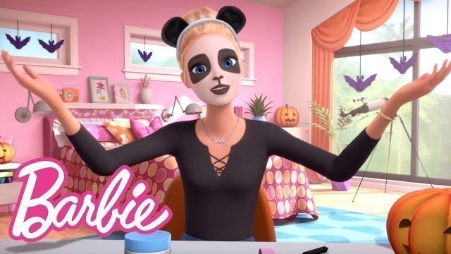 Panda Halloween Makeup Tutorial | Barbie Vlogs