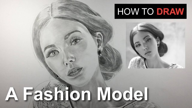 'How to Draw a Fashion Model with Graphite Pencils | Arkin Art'