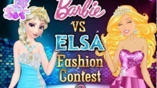 'Elsa vs Barbie 2 : Fashion contest : Multiplayer games for girls'