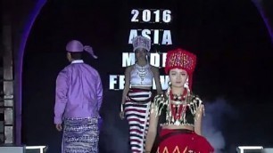 2016 Asia Model Festival "미얀마 전통의상 패션쇼(Myanmar traditional clothes fashion show)