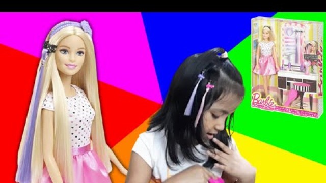 'BARBIE DOLL/ PLAYSET WITH HAIR STYLING ACCESSORIES/MULTI COLOUR/FASHION ACCESSORIES'