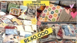 'Baby boy winter clothing haul worth Rs. 60,000
