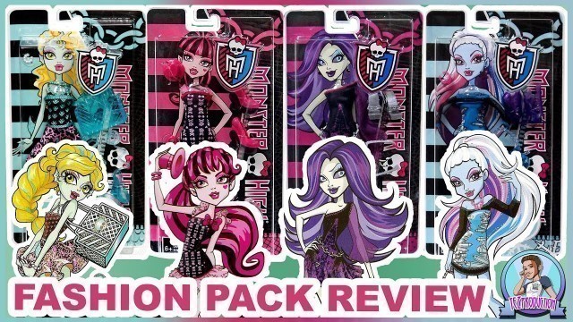 'REVIEW MONSTER HIGH FASHION PACK DRACULAURA LAGOONA SPECTRA ABBEY'