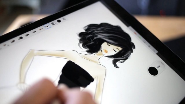 Fashion Sketching Oscar de la Renta on the iPad Pro & Apple Pencil