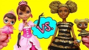 'Barbie LOL Family ! Fancy vs. Queen Bee Moms | Toys and Dolls Fun Pretend Play for Kids'