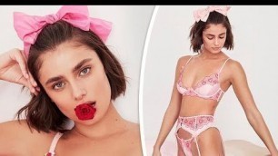 'Victoria\'s Secret Angel Taylor Hill shares Valentine\'s Day pinup images'