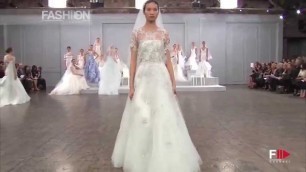 '\"MONIQUE LHUILLIER\" Spring 2015 Bridal Collection New York by Fashion Channel'