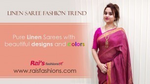 'Linen Sarees Collection (25th February) - 25FL'