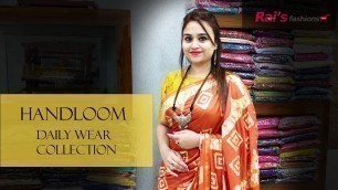 'Daily Wear Handloom Sarees Collection (14th February) - 14FV'