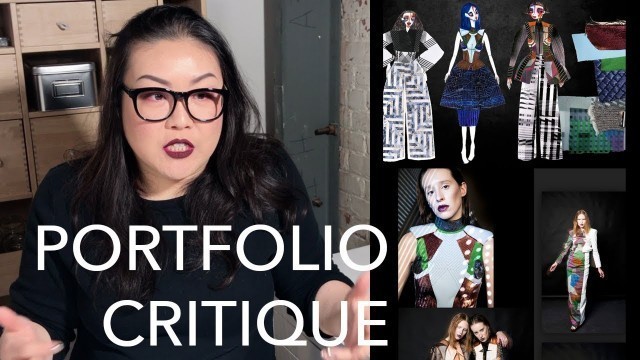 'Critiquing a Viewer\'s Fashion Design Portfolio'