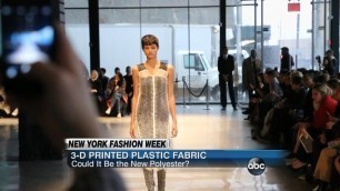 '3-D Printed Material Could Revolutionize Fashion Industry'