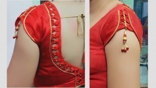 'Easy method cutting and stitching beautiful blouse design - kriti fashion designer'