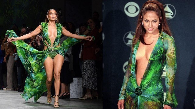 'Watch Jennifer Lopez SHUT DOWN the Versace Fashion Show in Her Iconic GRAMMY Look!'