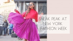 'Sneak Peak: A Look Inside New York Fashion Week NYFW 2020 | Mata Leiataua'
