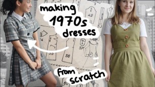 'we made dresses from scratch using a 1970s fashion magazine'
