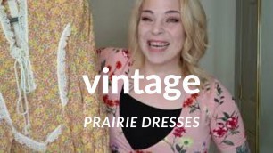 'Vintage Dresses / 1970s fashion / prairie dresses + style inspiration'
