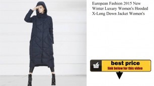 'European Fashion 2015 New Winter Luxury Women\'s Hooded X-Long Down Jacket Women\'s Thickening'
