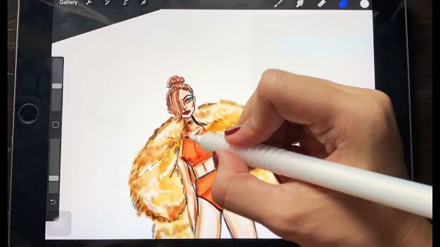 'How to draw fashion illustration in procreate | Timelapse'