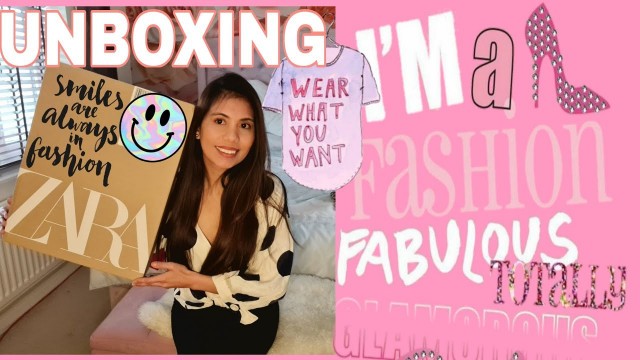'My First Time Unboxing Ever | Fashion Show | Zara Sale Haul | Yanie in England'