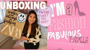 'My First Time Unboxing Ever | Fashion Show | Zara Sale Haul | Yanie in England'