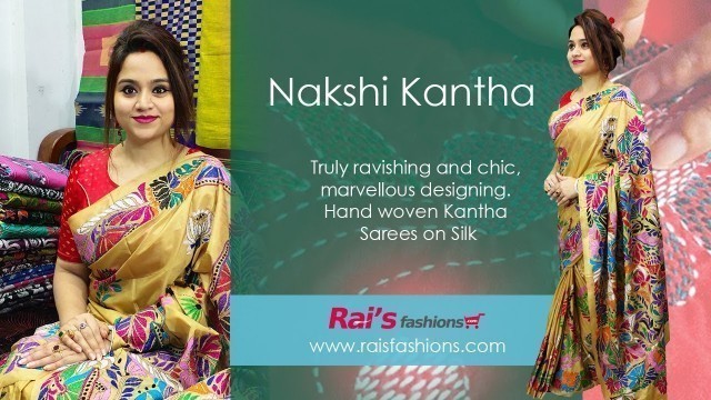 'Nakshi Kantha || Hand Kantha Stitched Collection On Bangalore Silk (05th December) - 04DD'