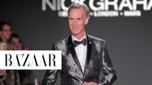 'Bill Nye the Science Guy and Buzz Aldrin Walked at Men’s Fashion Week'