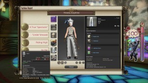 'FFXIV: Fashion Report Friday - Week 14 - Theme : Fitness Anytime'
